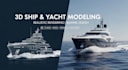 do 3d ship boat yacht modeling and rendering, marine design visualization