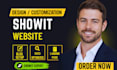 build showit website, showit design, landing page showit template customization
