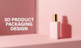 create product packaging design and 3d packaging mockups for your brand