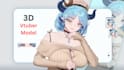 model, texture and rig 3d vtuber model, custom vroid model, vseeface tracking