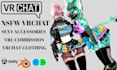 create 3d furry avatar, 3d vtuber model with toggles and rigging, vrc commission