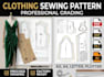 create custom clothing sewing pattern and  pattern grading in pdf and dxf