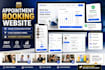design appointment booking website, booking funnel and scheduling system setup