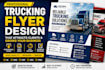 trucking  dispatch flyers that attract clients