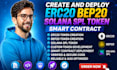 create and deploy erc20 bep20 solana spl token smart contract