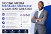 be your social media manager, marketer and content creator