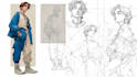 draw sketches with your character