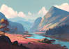 design amazing fantasy landscape