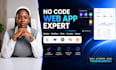 build no code rork app web app bubble webflow glide airtable zapier automation