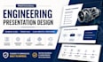 engineering presentation design, technical slides, project deck design
