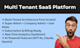 build a multi tenant saas platform with custom admin dashboard