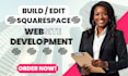build squarespace website design squarespace redesign edit squarespace website