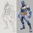 make superhero comic sketch illustration