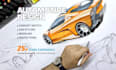 professional automotive concept sketches and car styling