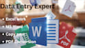 do fast typing from pdf to ms word and  english proofreading