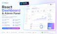 build a react admin dashboard with charts and data tables