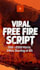 write viral free fire youtube script in urdu hindi