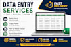 do data entry fast