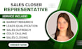 b2b sales representative commission base sales closer high ticket closer agent
