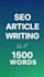 1500 word human SEO article blog post that ranks on google