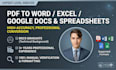 convert pdf to word google docs and spreadsheet