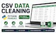 clean and format messy data in excel or CSV using python