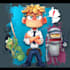 draw cartoon vector mascot character