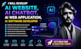 develop ai website, ai chatbot, ai web application, ai web developer