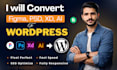convert your figma to wordpress, psd to wordpress, elementor to wordpress