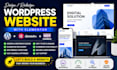design wordpress website build redesign wordpress website development elementor