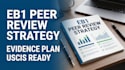 create an eb1 peer review strategy based on ieee and elsevier standards
