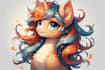 create custom pony girl character illustration