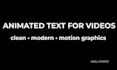 create animated text for your videos