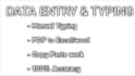 do professional data entry and fast typing work