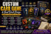 do custom card game, tarot deck, oracle cards and board game design from scratch