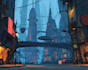make a amazing science fiction city cyberpunk