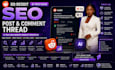 do reddit seo post and comment thread ai tech saas website product promotion