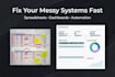 improve your messy spreadsheet or business system