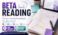 beta read your book