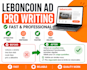 write and correct your leboncoin ad fast and professional