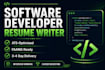 write your ats software developer tech engineering  cybersecurity it resume