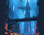 create an cyberpunk sci fi futuristic city