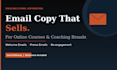 write high converting emails for your online course or coaching brand