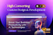 do high converting custom website design and development