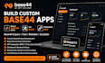 build custom base44 app fix bugs base 44 expert integrate API base 44 website