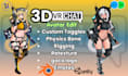 fix, optimize and edit your vrchat avatar with rigging retexturing physbone dps