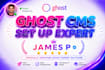 do ghost cms website, ghost cms expert, design modern ghost cms using ghost org
