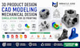 3d product design, cad modeling, mechanical design, simulation for 3d printing