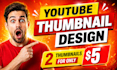 design best professional youtube thumbnail