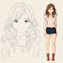draw anime character design sheet